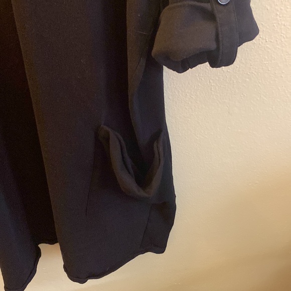 Plus size black soft tunic top - Picture 2 of 6